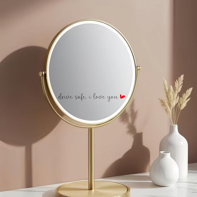 CIKTCOKO 4xDrive Safe,I Love You Rearview Mirror Decal,Cute Car Decal For Women,Rear View Mirror Sticker,Car Mirror Sticker Decal,Car Window Decal,Car Accessory Interior,Car Decor Accessories For Women - Image 5